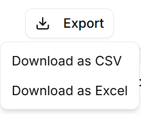 Export contacts options