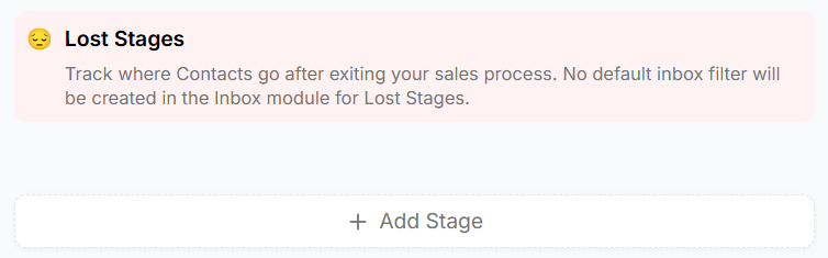 Lost lifecycle stages section