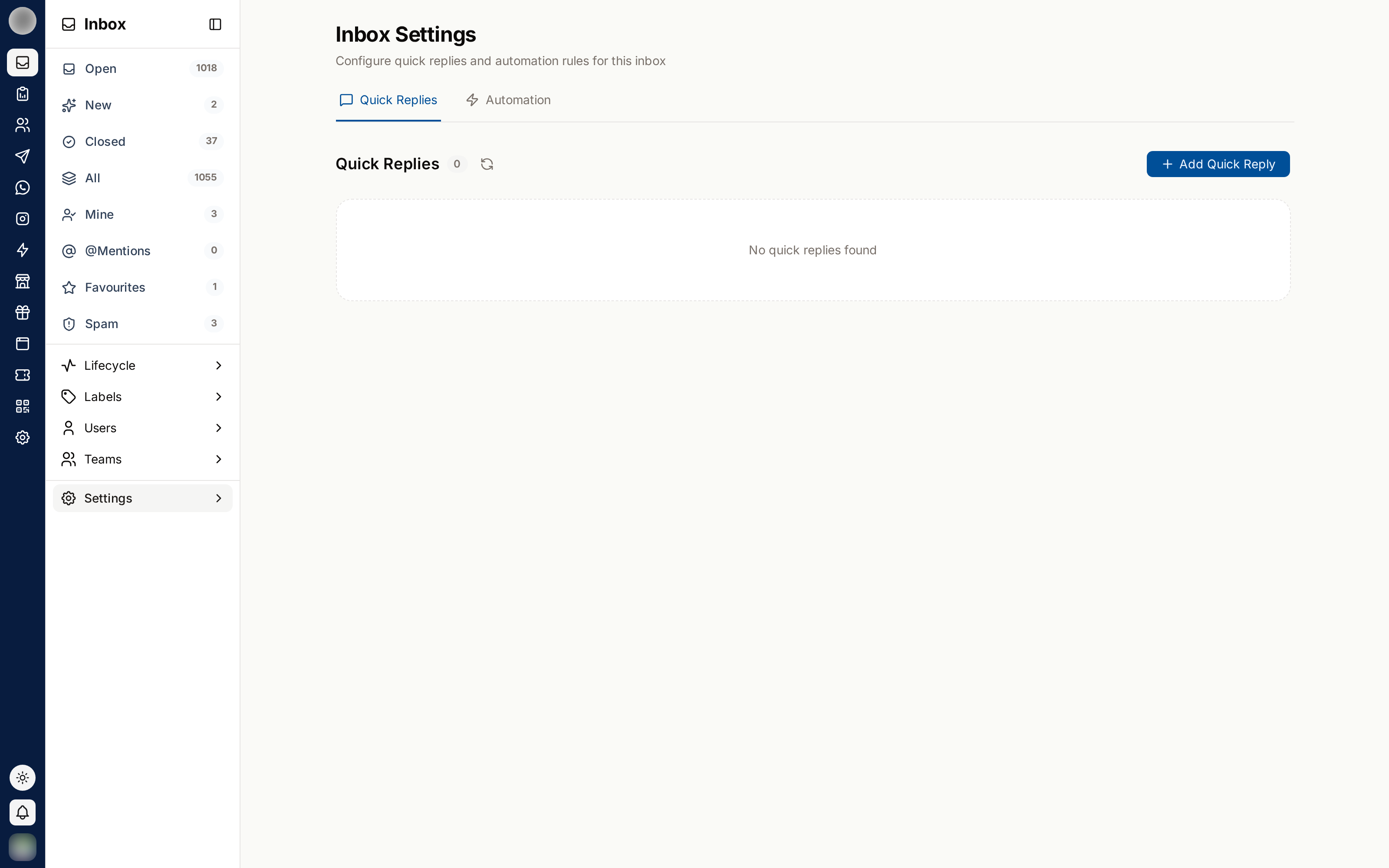 Inbox Settings