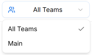 All Teams Filter