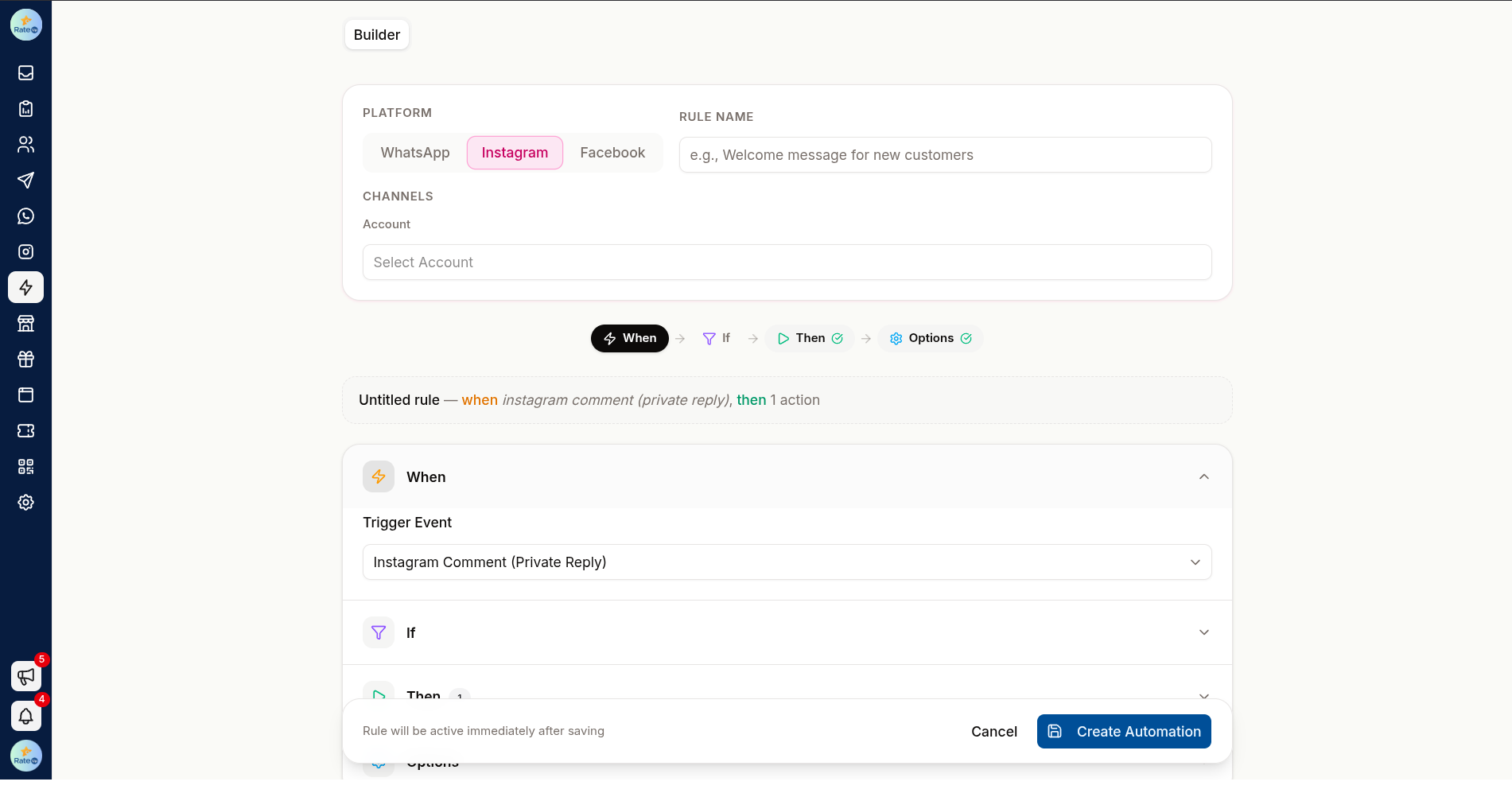 Comment automations