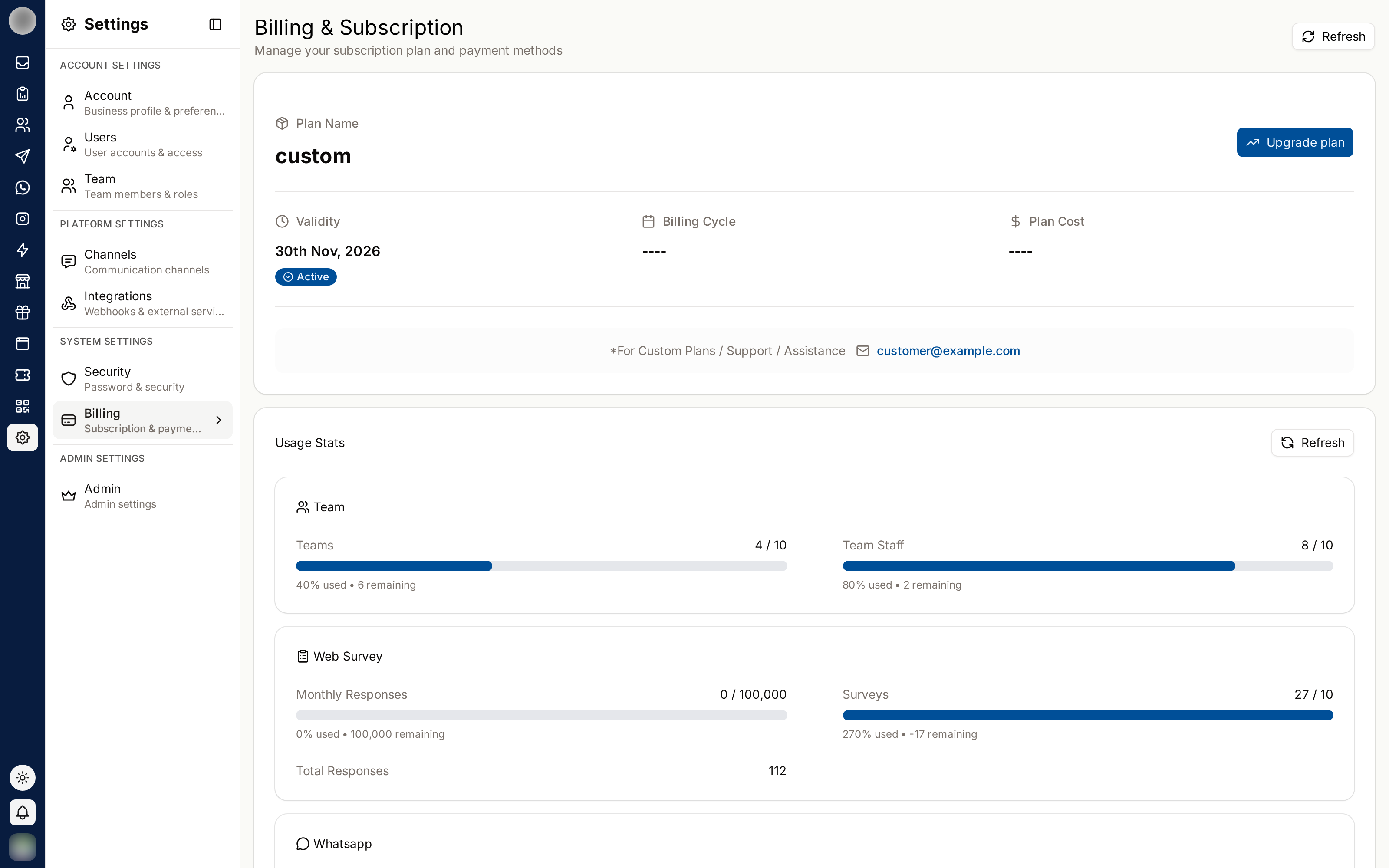 Billing & Subscription