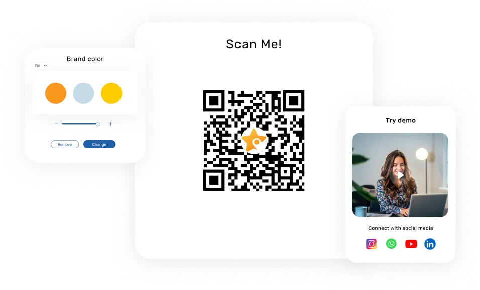 RateUp QR code example